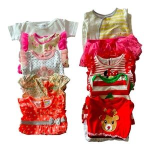 GIRLS 3-6 MONTHS BUNDLE-TOTAL OF 10 PIECES-DISNEY BABY-MAGICAL SEASON & MORE